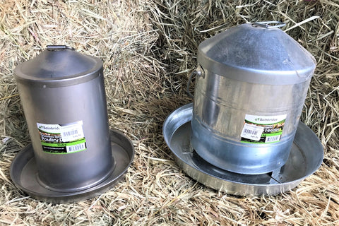 Stainless Steel Poultry Drinker - 2 Litre
