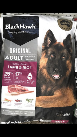 Blackhawk Lamb & Rice Adult Dog 20kg