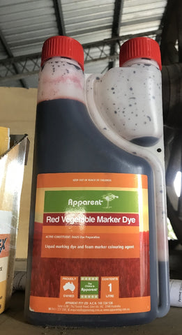 Apparent Red Vegetable Mark Dye 1ltr