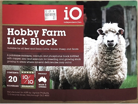 Io Hobby Farm Block 20kg
