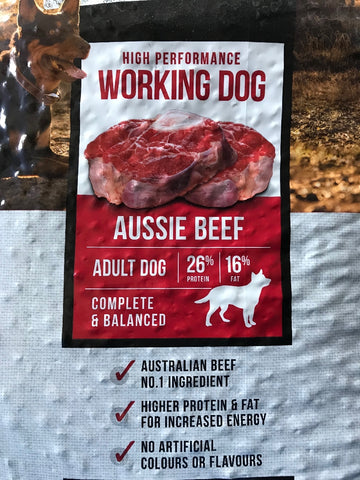 Stockman & Paddock Working Dog Beef 20kg