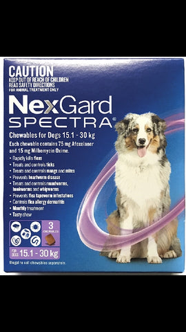 Nexgard Spectra 15.1-30kg 3 Pack