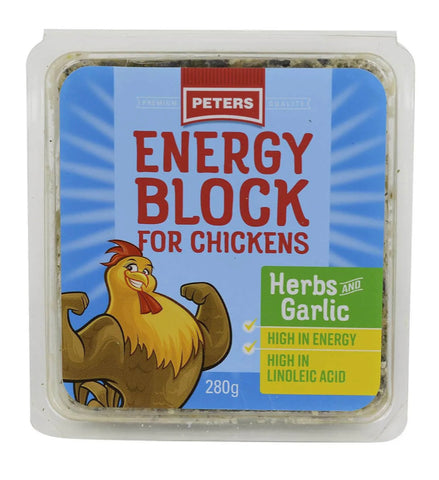 Peters Energy Block Herb And Garlic 280g