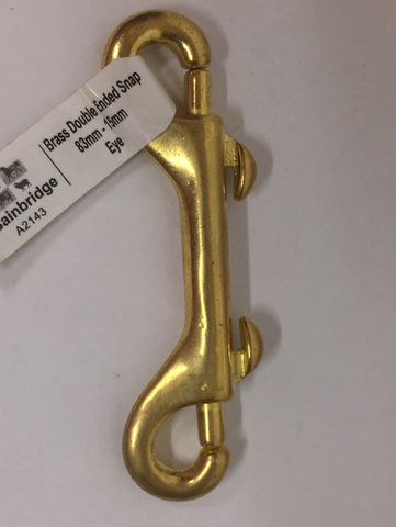 Double Ended Snaphook - Brass 15mm