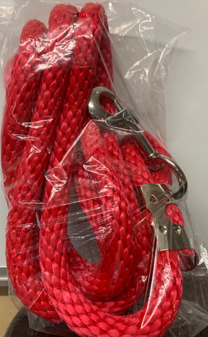 Poly Lead Rope 6'/1.80m Red